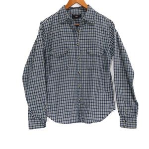 Quizz Jeans Women's Plaid Button Up Shirt - Size L